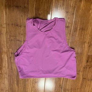 Pink Lululemon Open Back Tank